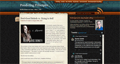 Desktop Screenshot of ponderingprinciples.com